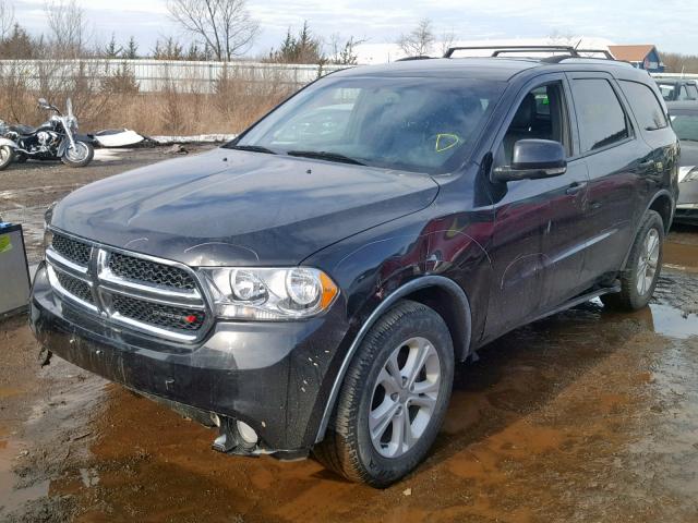 1D4RE4GG5BC638400 - 2011 DODGE DURANGO CR BLACK photo 2