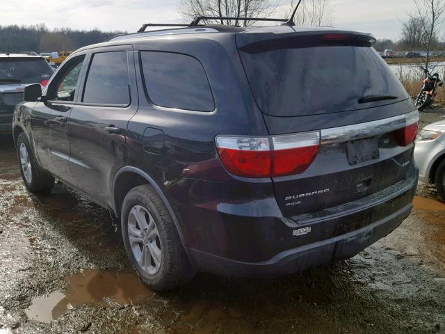 1D4RE4GG5BC638400 - 2011 DODGE DURANGO CR BLACK photo 3