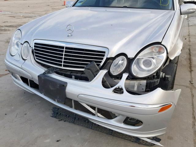 WDBUF56J76A937832 - 2006 MERCEDES-BENZ E 350 SILVER photo 9