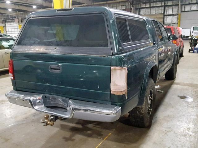 1B7HG2AN31S256370 - 2001 DODGE DAKOTA QUA GREEN photo 4