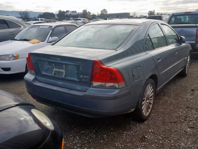 YV1RS58D032277594 - 2003 VOLVO S60 2.4T BLUE photo 4