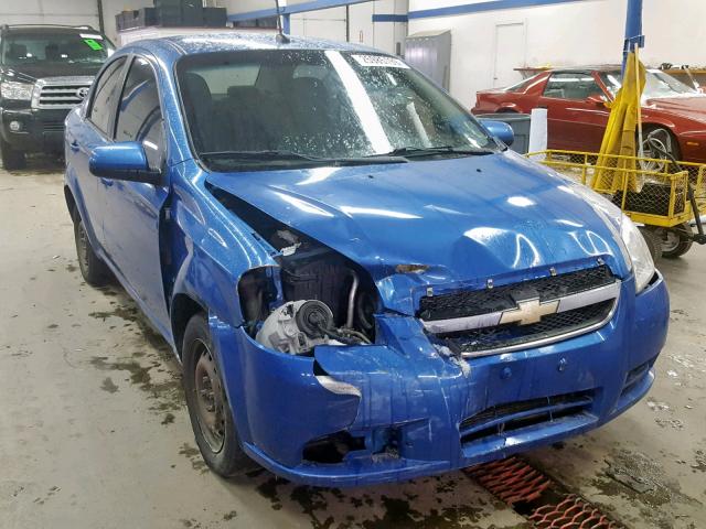 KL1TD56E59B341565 - 2009 CHEVROLET AVEO LS BLUE photo 1