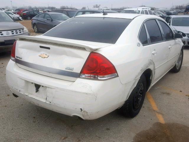 2G1WD58CX89275668 - 2008 CHEVROLET IMPALA SUP თეთრი ფოტო 4