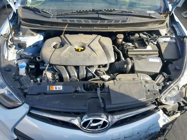 KMHDH6AE1DU014099 - 2013 HYUNDAI ELANTRA CO BLUE photo 7