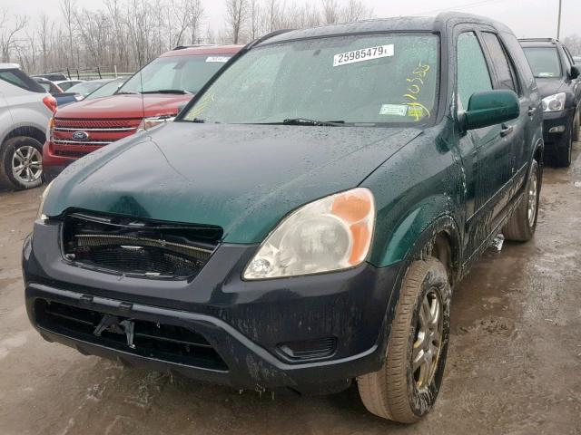 SHSRD78864U244573 - 2004 HONDA CR-V EX GREEN photo 2