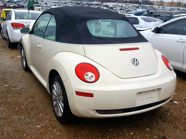 3VWRG31Y98M406731 - 2008 VOLKSWAGEN NEW BEETLE Bej foto 3