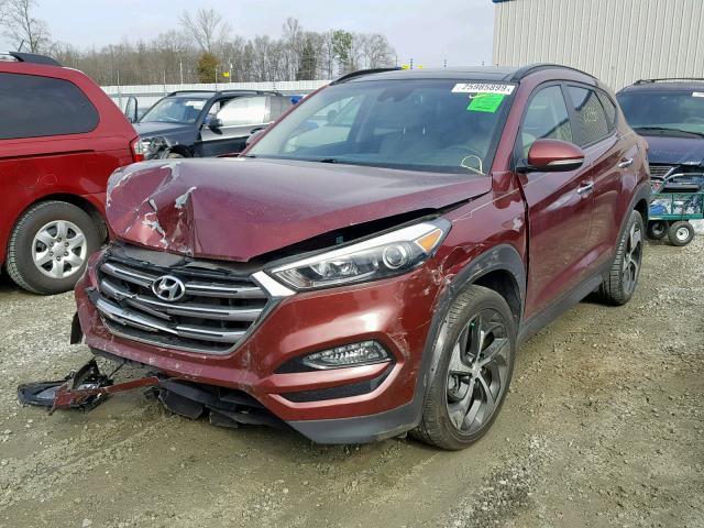 KM8J33A23GU124811 - 2016 HYUNDAI TUCSON LIM RED photo 2