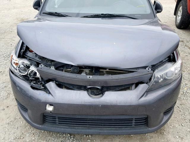 JTKJF5C79D3058789 - 2013 TOYOTA SCION TC ნაცრისფერი ფოტო 7