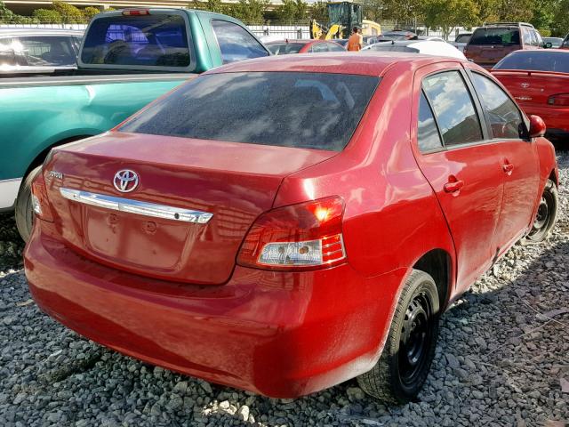 JTDBT923071051420 - 2007 TOYOTA YARIS RED photo 4