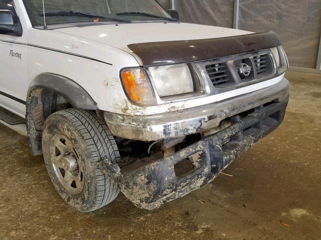 1N6ED27T8YC407223 - 2000 NISSAN FRONTIER C WHITE photo 9