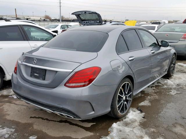 55SWF6EB7GU111984 - 2016 MERCEDES-BENZ C 450 4MAT GRAY photo 4