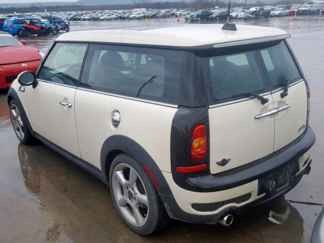 WMWMM33568TP88188 - 2008 MINI COOPER S C WHITE photo 3