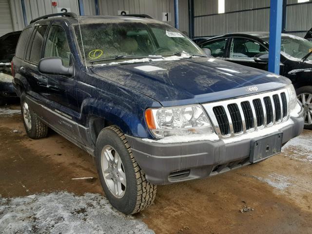 1J4GW48S92C160724 - 2002 JEEP GRAND CHER BLUE photo 1