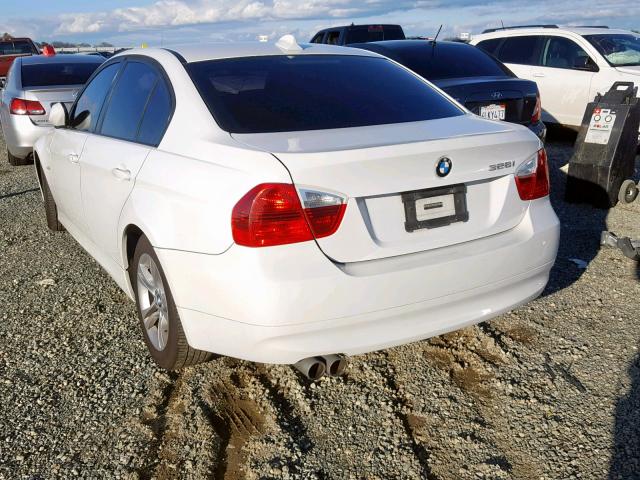 WBAVC53578FZ89857 - 2008 BMW 328 I SULE WHITE photo 3