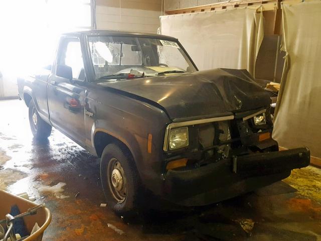 1FTBR10C8HUC63470 - 1987 FORD RANGER BLACK photo 1