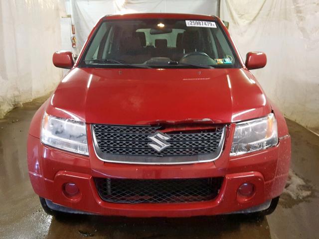 JS3TD0D69C4100502 - 2012 SUZUKI GRAND VITA RED photo 9