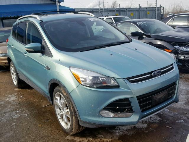 1FMCU0J9XDUB06674 - 2013 FORD ESCAPE TIT TEAL photo 1