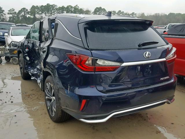 JTJGZKCA6J2002455 - 2018 LEXUS RX 350 L BLUE photo 3