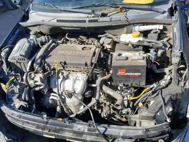 KL1TD66E69B638236 - 2009 CHEVROLET AVEO LS BLACK photo 7