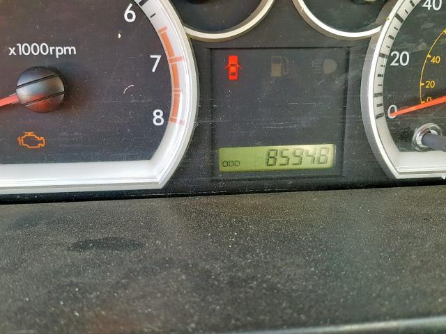 KL1TD66E69B638236 - 2009 CHEVROLET AVEO LS BLACK photo 8