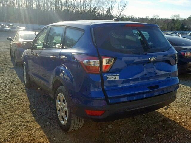 1FMCU0F76HUC90170 - 2017 FORD ESCAPE S BLUE photo 3