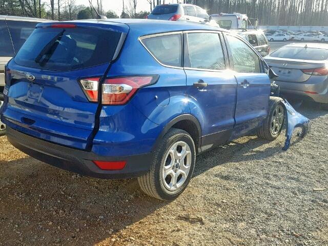 1FMCU0F76HUC90170 - 2017 FORD ESCAPE S BLUE photo 4