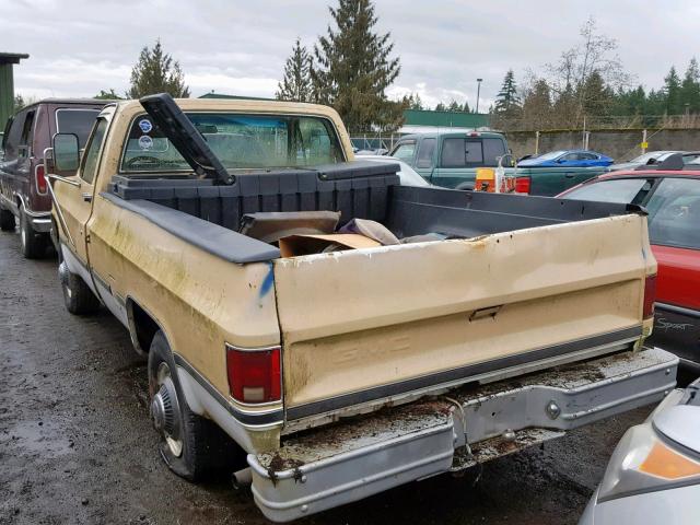 1GTGC24W1FJ528505 - 1985 GMC C2500 TAN photo 3