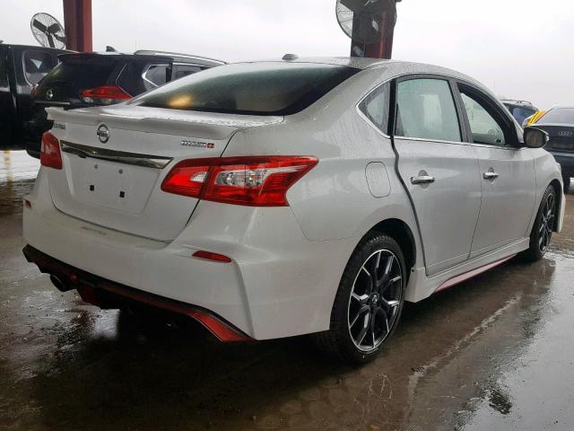 3N1CB7AP6KY246476 - 2019 NISSAN SENTRA SR WHITE photo 4