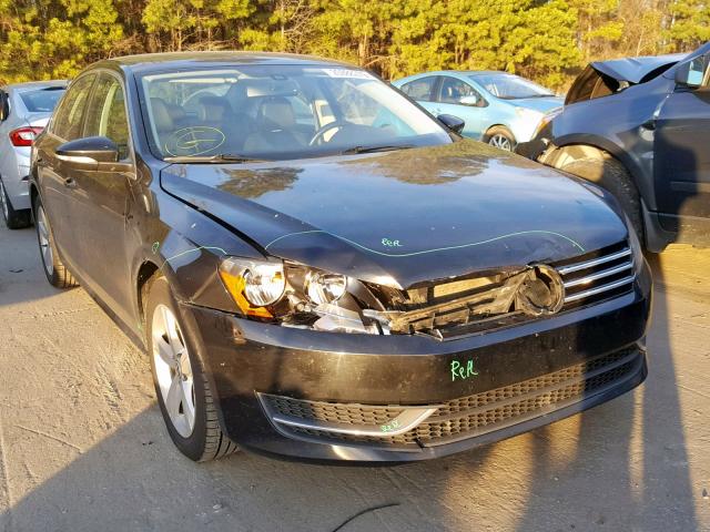 1VWBH7A32CC098497 - 2012 VOLKSWAGEN PASSAT SE BLACK photo 1