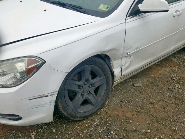 1G1ZH57BX9F158417 - 2009 CHEVROLET MALIBU 1LT 白色 照片 9