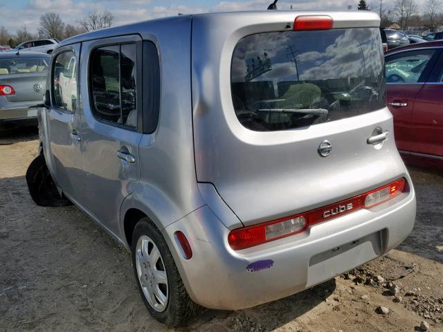 JN8AZ28R79T122587 - 2009 NISSAN CUBE BASE SILVER photo 3