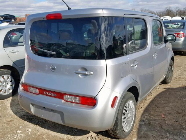 JN8AZ28R79T122587 - 2009 NISSAN CUBE BASE SILVER photo 4