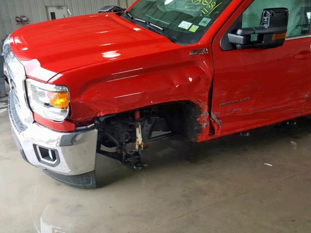 1GT22SEG3HZ234483 - 2017 GMC SIERRA K25 RED photo 9