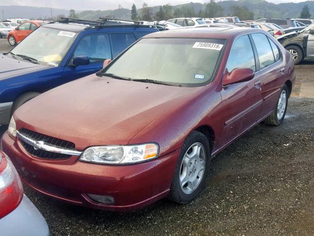 1N4DL01A01C208160 - 2001 NISSAN ALTIMA GXE BURGUNDY photo 2