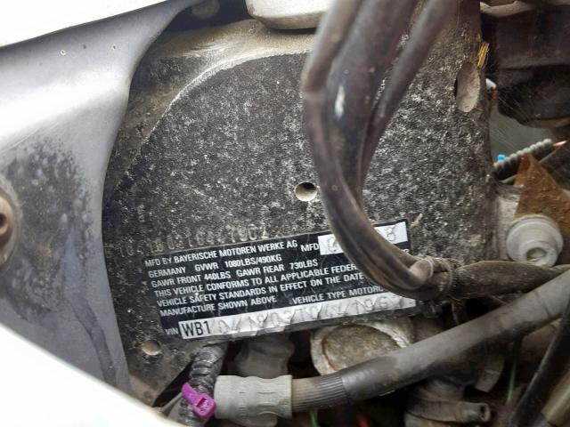 WB1041803T0441962 - 1996 BMW R1100 RT TEAL photo 10