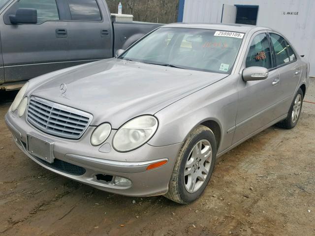 WDBUF65J83X111393 - 2003 MERCEDES-BENZ E 320 SILVER photo 2