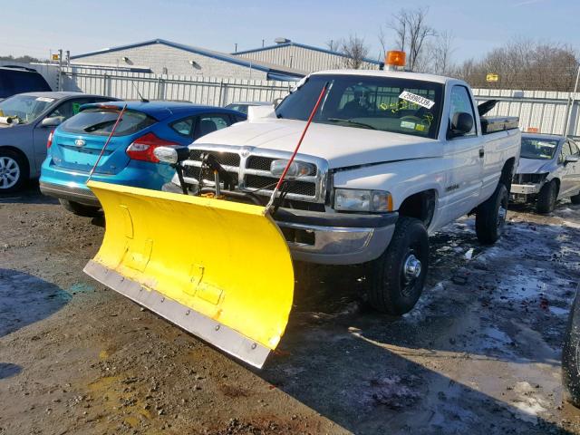 3B7KF26Z81M563658 - 2001 DODGE RAM 2500 WHITE photo 2