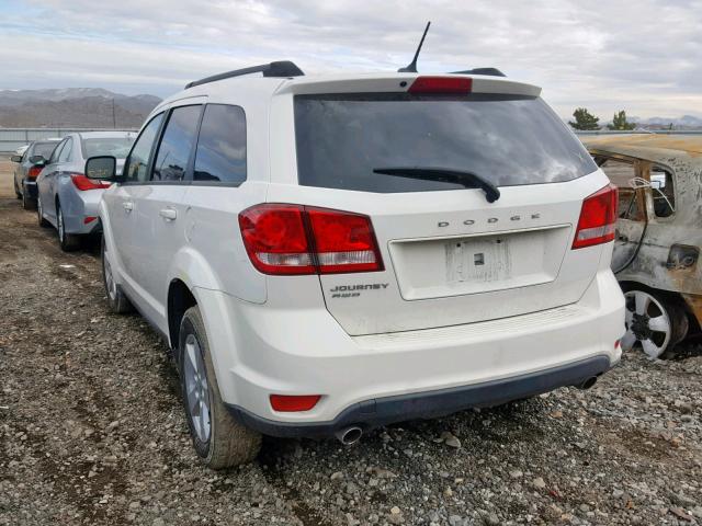 3D4PH1FGXBT561283 - 2011 DODGE JOURNEY MA WHITE photo 3