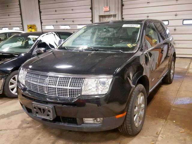 2LMDU88C07BJ34499 - 2007 LINCOLN MKX BLACK photo 2