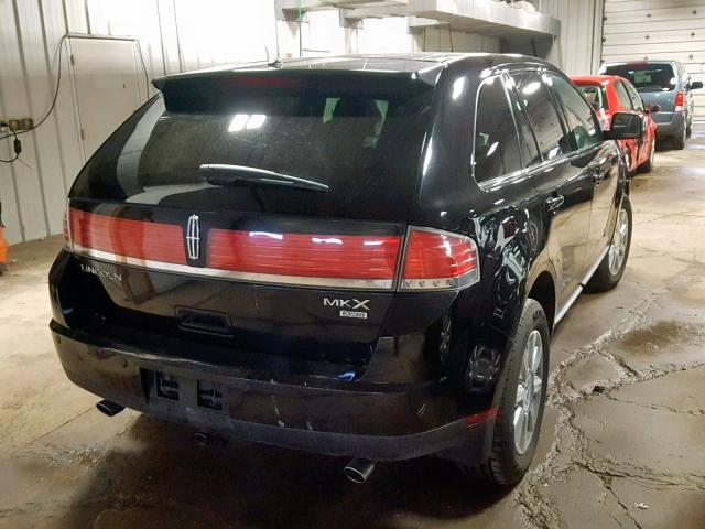 2LMDU88C07BJ34499 - 2007 LINCOLN MKX BLACK photo 4