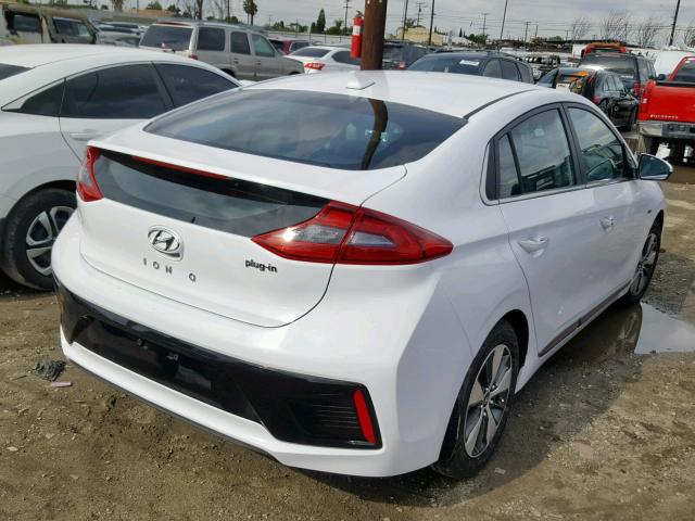 KMHC75LD1JU075462 - 2018 HYUNDAI IONIQ SEL WHITE photo 4