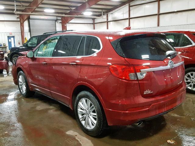LRBFXCSA0HD046234 - 2017 BUICK ENVISION P RED photo 3