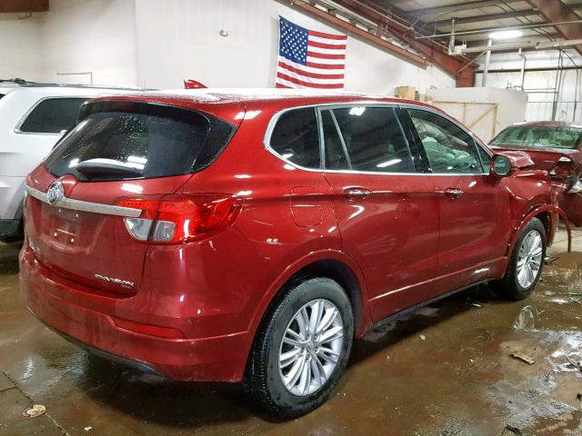 LRBFXCSA0HD046234 - 2017 BUICK ENVISION P RED photo 4