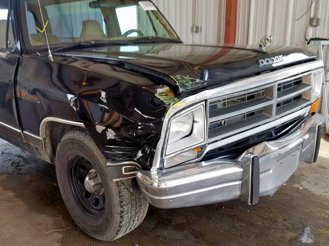 3B4GE07Y4KM937815 - 1989 DODGE RAMCHARGER BLACK photo 9