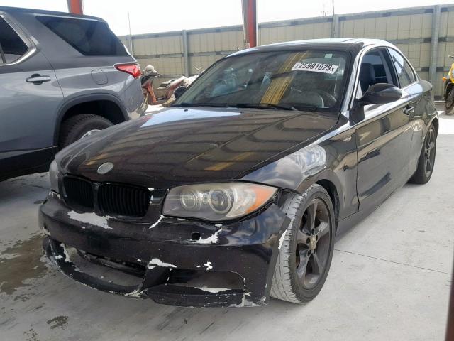 WBAUP73569VK75950 - 2009 BMW 128 I BLACK photo 2