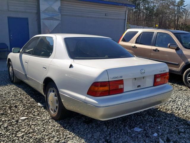 JT8BH22F8T0056236 - 1996 LEXUS LS 400 WHITE photo 3