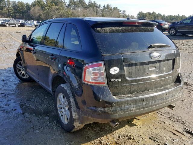 2FMDK48C37BA69139 - 2007 FORD EDGE SEL BLACK photo 3