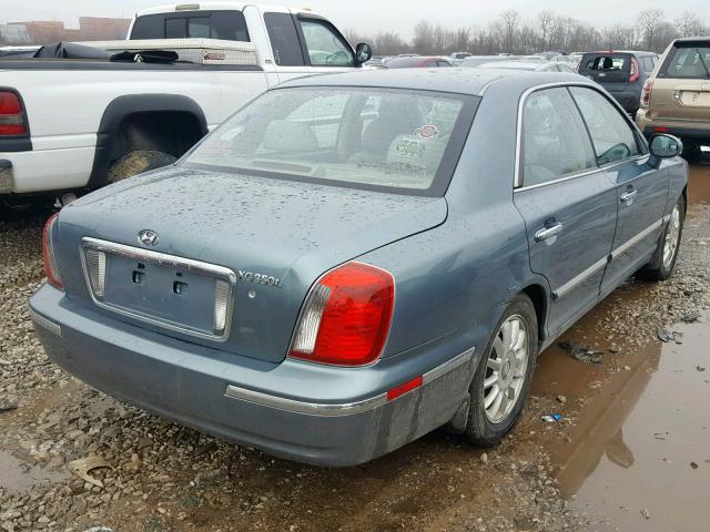 KMHFU45E84A316297 - 2004 HYUNDAI XG 350 GREEN photo 4