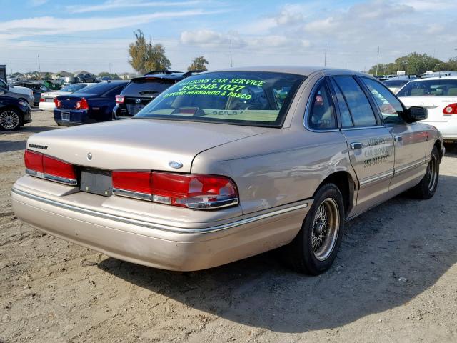 2FALP74W4VX229151 - 1997 FORD CROWN VICT BEIGE photo 4