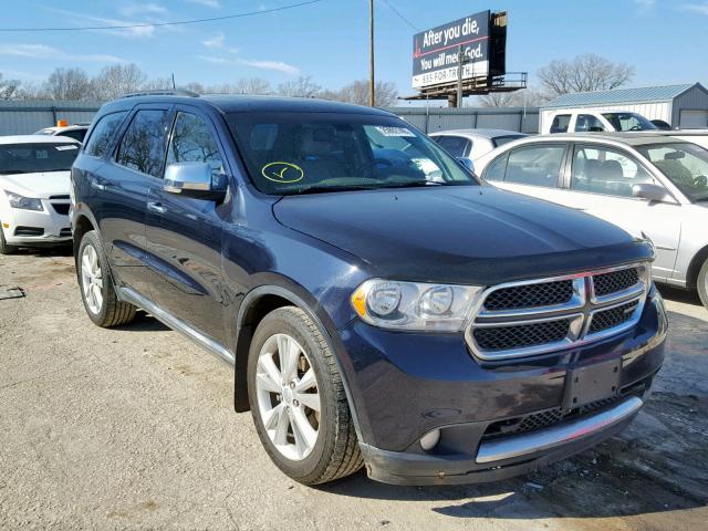 1D4RE4GG5BC649056 - 2011 DODGE DURANGO CR BLUE photo 1